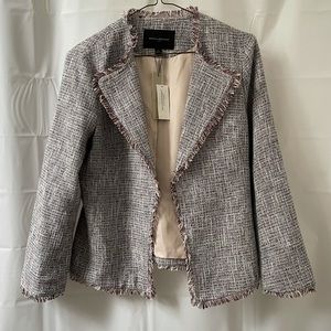 Banana Republic Multicolored Tweed Jacket / Blazer Size 4